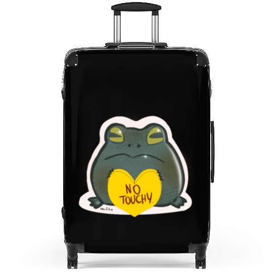 NO Touchy! Grumpy toad. Suitcases