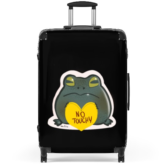 NO Touchy! Grumpy toad. Suitcases
