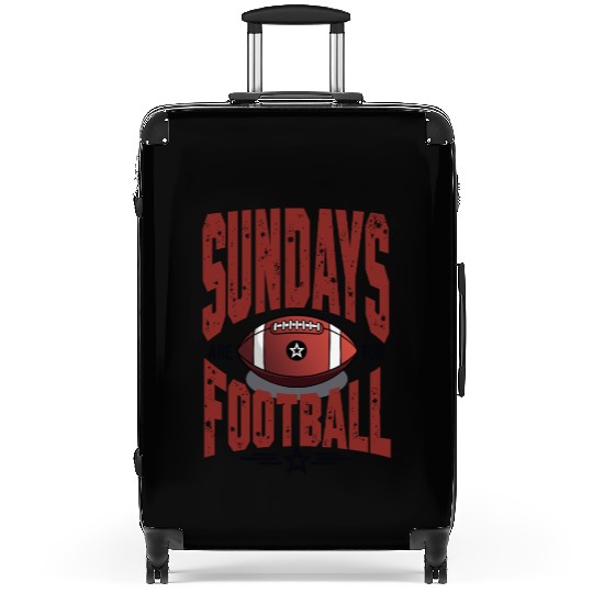 Sundays Are for Football American Football Suitcases