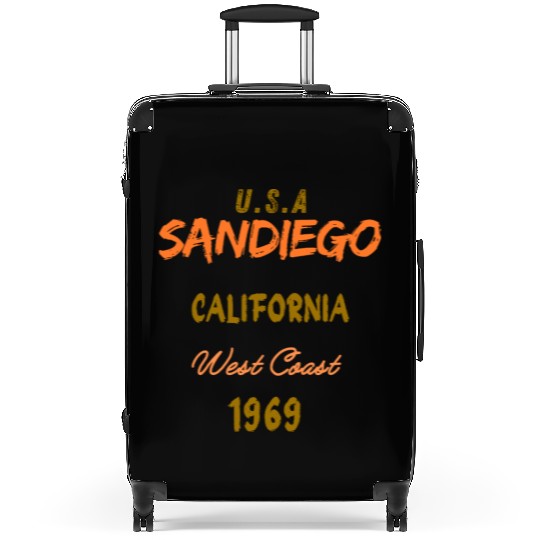 San Diego West Coast California America History Suitcases
