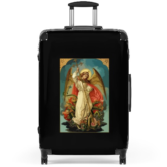 Saint Michael the Archangel Suitcases