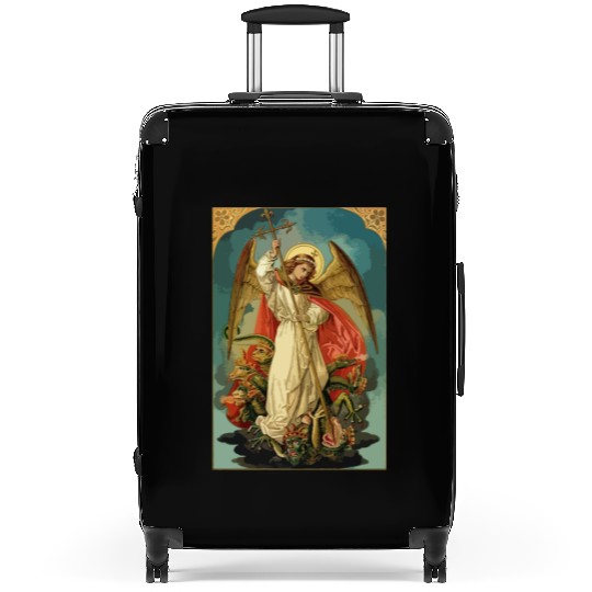 Saint Michael the Archangel Suitcases
