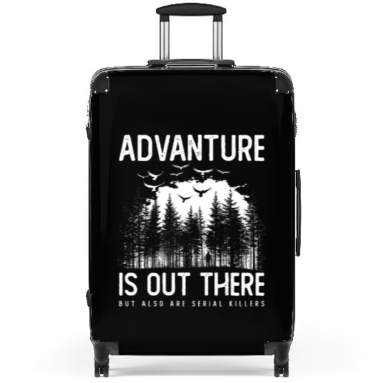 Crime Serial Killer True Crime Satire Hiking Suitcases