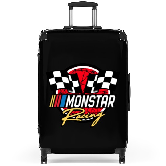 monstar racing barbed wire Suitcases