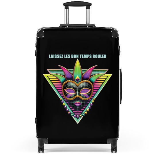 Mardi Gras Laissez Les Bon Temps Rouler Mask Suitcases