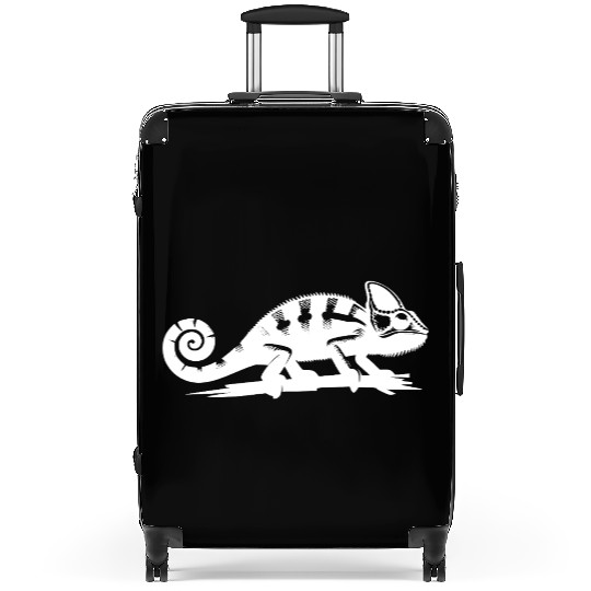 Small Chameleon Dragon With Curled Tail Suitcases