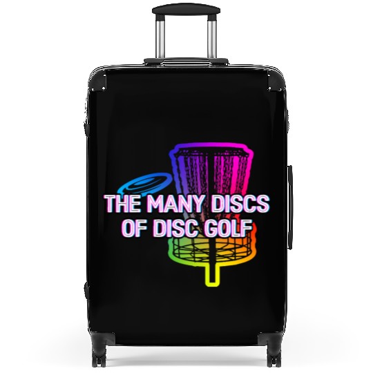 Many Discs of Disc Golf Hobby Golfer Activities Suitcases