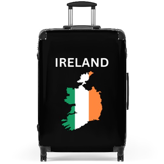 Ireland Flag Map Suitcases
