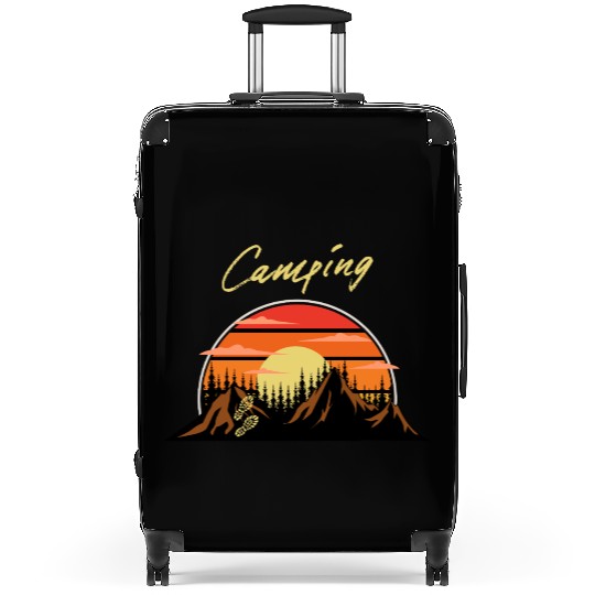 Camping Adventure In Mountains Suitcases