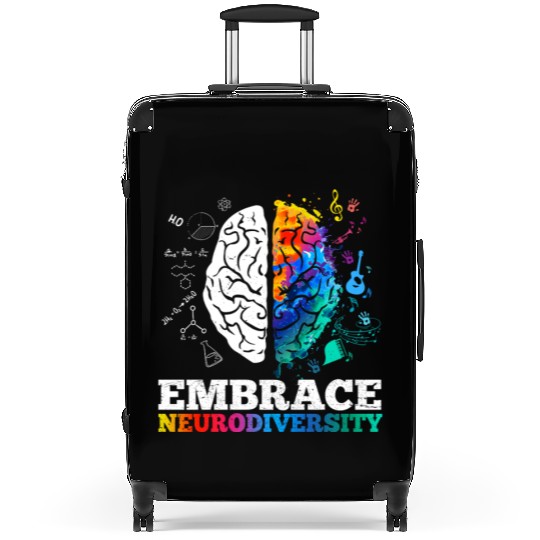 Embrace Neurodiversity Autism Awareness Suitcases
