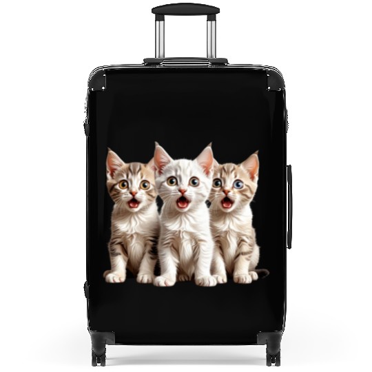 Surprised Kittens Suitcases