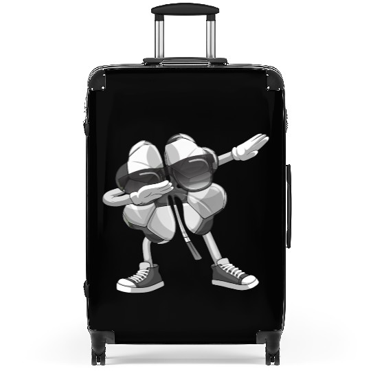 Dabbing Soccer Shamrock St Patricks Day Suitcases