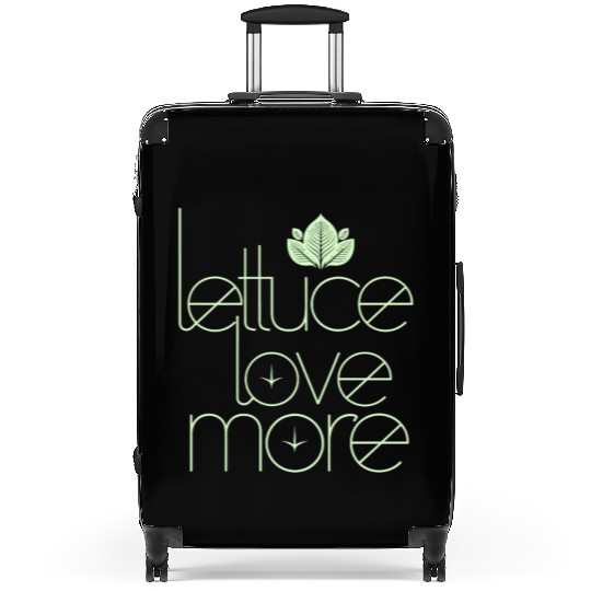Lettuce Love More Vegan Vegetarian Style Suitcases
