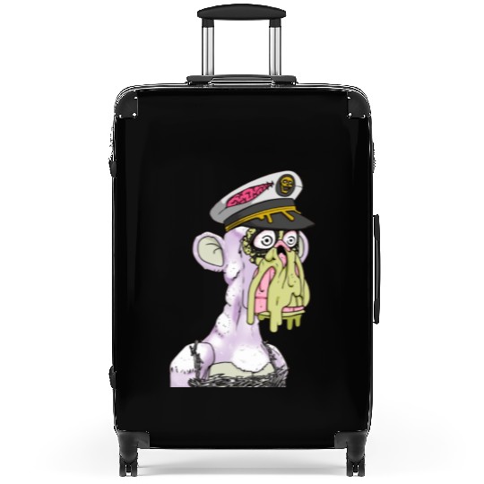 mutant ape pilot Suitcases
