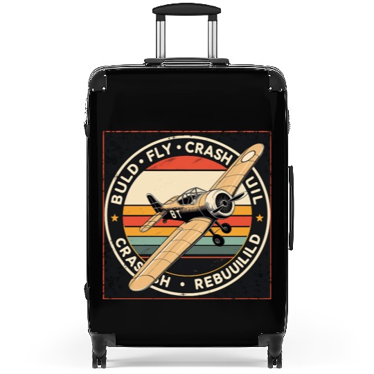 RC Plane Build Fly Crash Rebuild Pilot RC Planes Suitcases