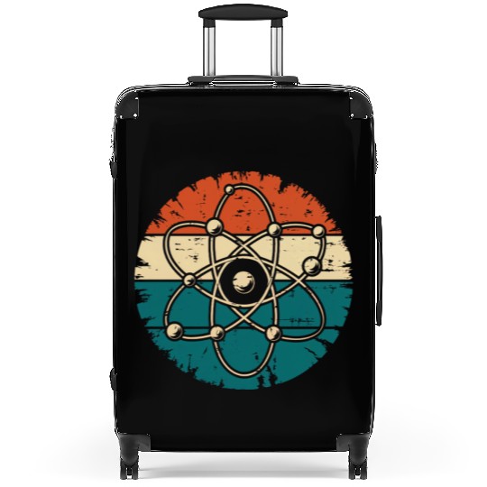 Retro Atom Art Biology Physics Chemistry Science Suitcases