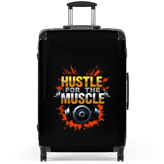 Hustle for the Muscle Gym Suitcases – Motivational