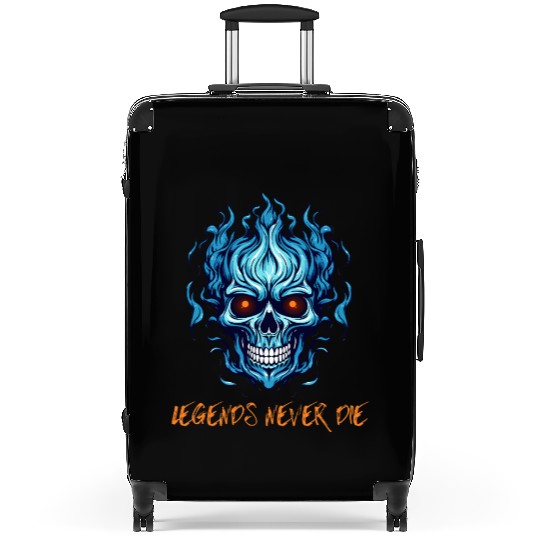 Legends never die Suitcases