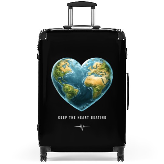 Keep the Heart Beating Environment Earth Day Heart Suitcases