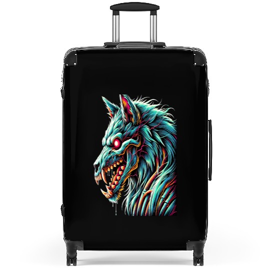7D2D Inspired Neon Zombie Direwolf Suitcases