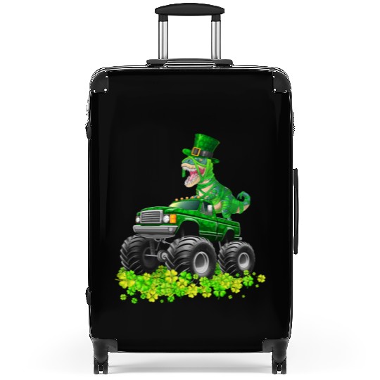 Monster Truck T-rex St Patricks Day Dinosaur Cute Suitcases