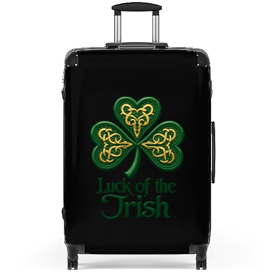 Celtic Shamrock Suitcases – Luck of the Irish Design