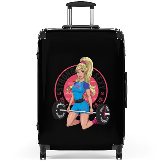 Strong Is Sexy Gym Motivation Girls Lift Too Suitcases