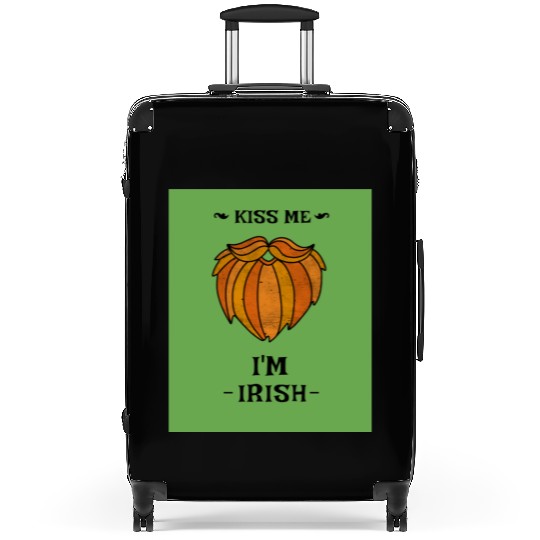 Kiss Me Im Irish Suitcases