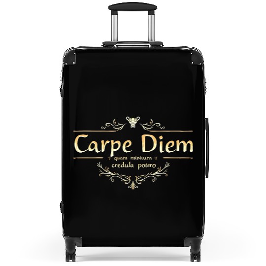 Carpe Diem Classic Latin Wisdom Suitcases