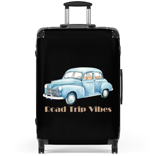 “Road Trip Vibes – Adventure on the Open Road” Suitcases
