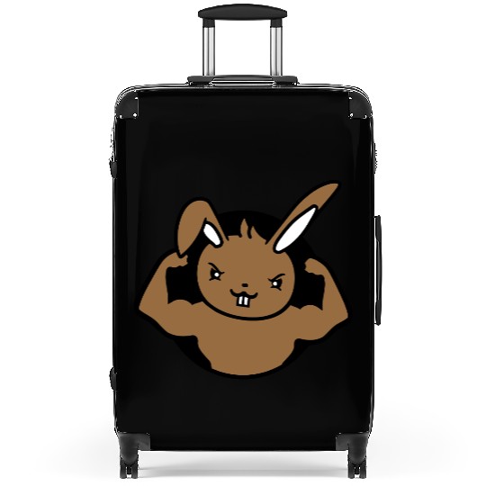 Bunny Bodybuilder Gym Muscle Strong Fitness Biceps Suitcases