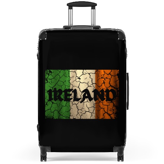 IRELAND retro flag Suitcases
