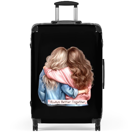 Always Better Together Best Friends BFF Friendship Suitcases
