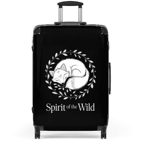 Cottagecore Spirit of the Wild Fox Art Suitcases