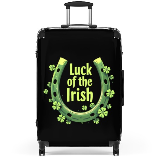 Luck of the Irish Horseshoe Design Suitcases