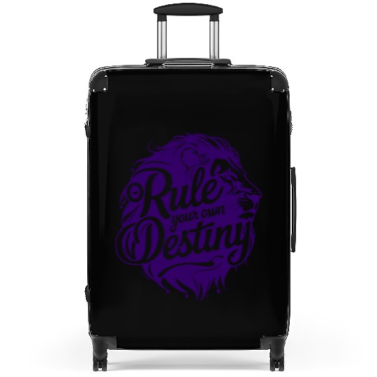 Rule Your Destiny Lion art & Design Suitcases