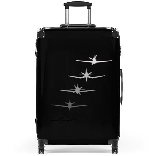 Best Warbirds Ever P-51 F4U P-47 P-40 and A6M Suitcases