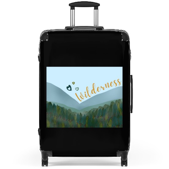 Love wilderness sticker, adventure, outdoors Suitcases