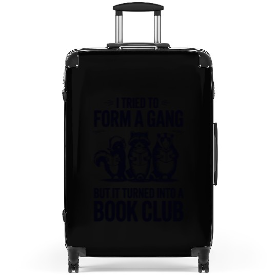 I Tried To Form A Gang Book Lover Club Suitcases