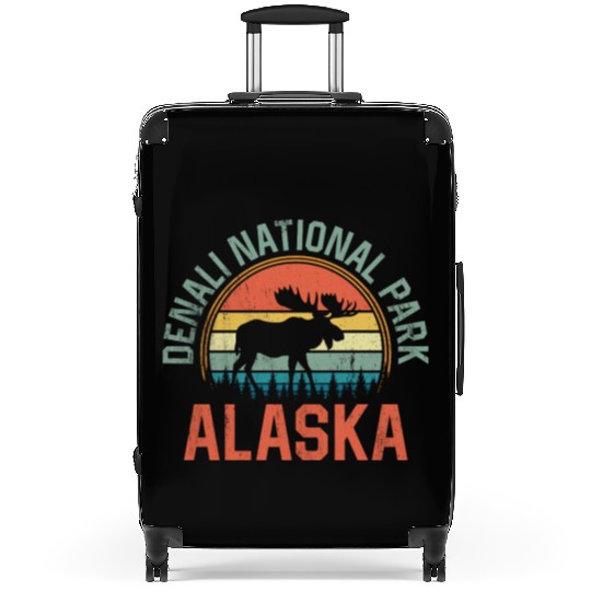 Denali National Park Alaska Moose Hiking Nature Suitcases