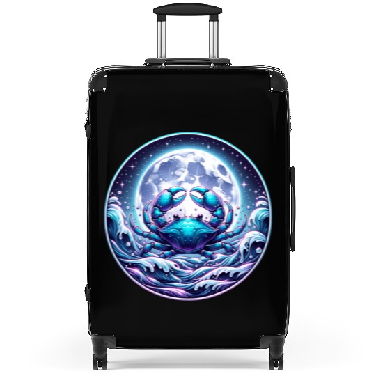 Cancer - Lunar Crab of the Cosmos Suitcases
