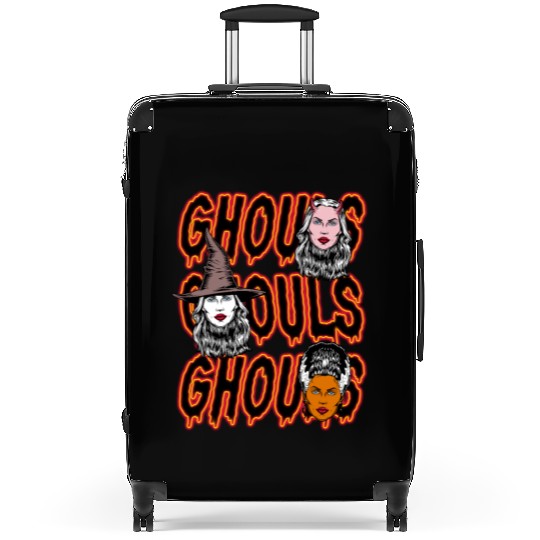 Ghouls, Ghouls, Ghouls Lady Horror Monster Mob Suitcases
