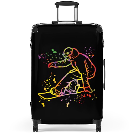 Snowboarder Snowboard Snowboarding Suitcases