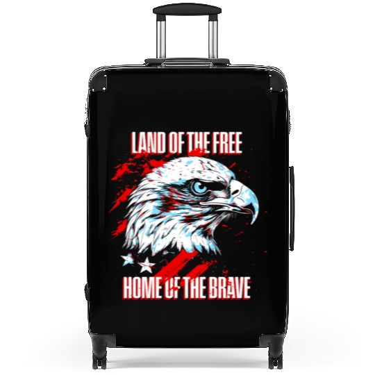 Land of the Free - Home of the Brave American Suitcases