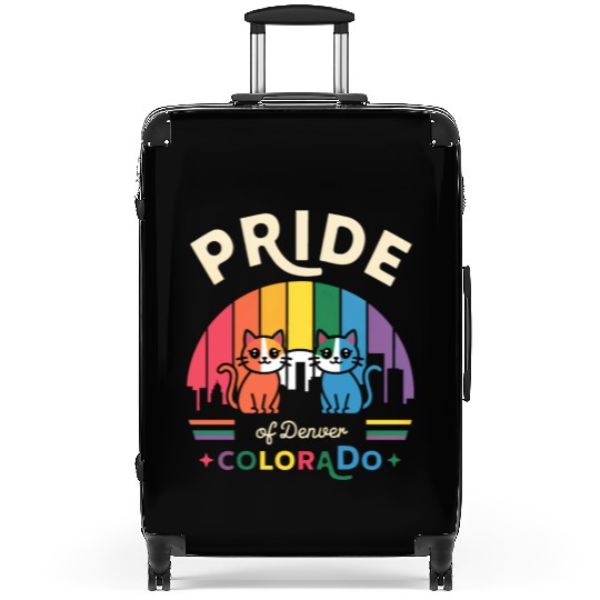 Pride of Dallas City Texas USA Rainbow Flag Suitcases