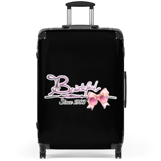 Beautiful since1983 birthday typography Suitcases