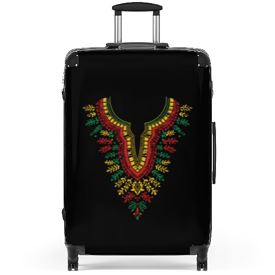 African Print Dashiki Kente Art Black History Mont Suitcases