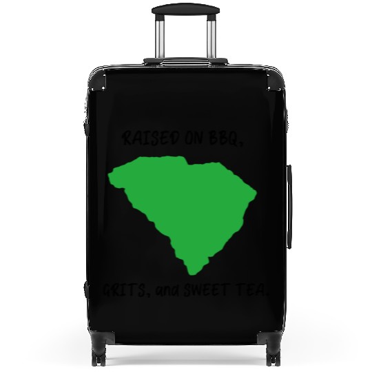 Raised On BBQ, Grits, and Sweet Tea South Carolina Suitcases