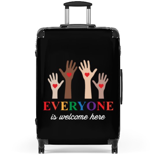 Everyone Is Welcome Here Idaho Teacher Suitcases