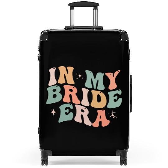 In My Bride Era Funny Groovy Wedding Engagement Suitcases